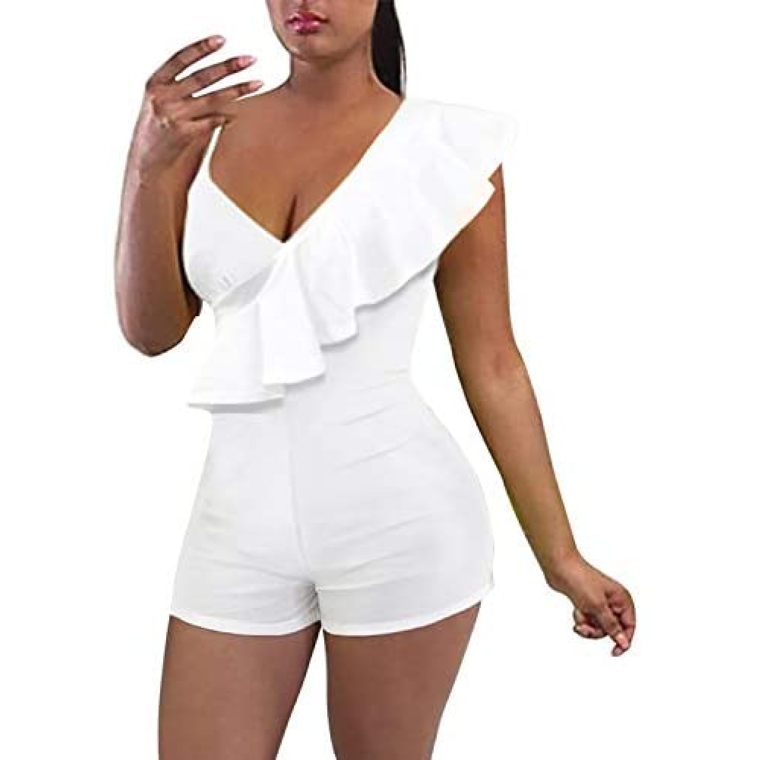 spaghetti strap short jumpsuit